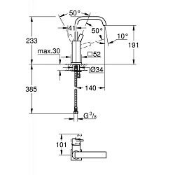 Смеситель для раковины Grohe Allure 23076000 хром