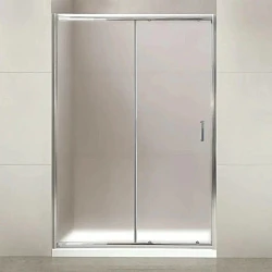 Душевая дверь в нишу BelBagno Uno 155 195-BF-1-155-P-Cr профиль хром, стекло рифленое
