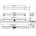 Душевой лоток Berges C1 Brise 60 090031 хром матовый