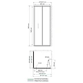 Душевой уголок Wasserkraft Weser 90x90см 78F03 профиль хром, стекло прозрачное