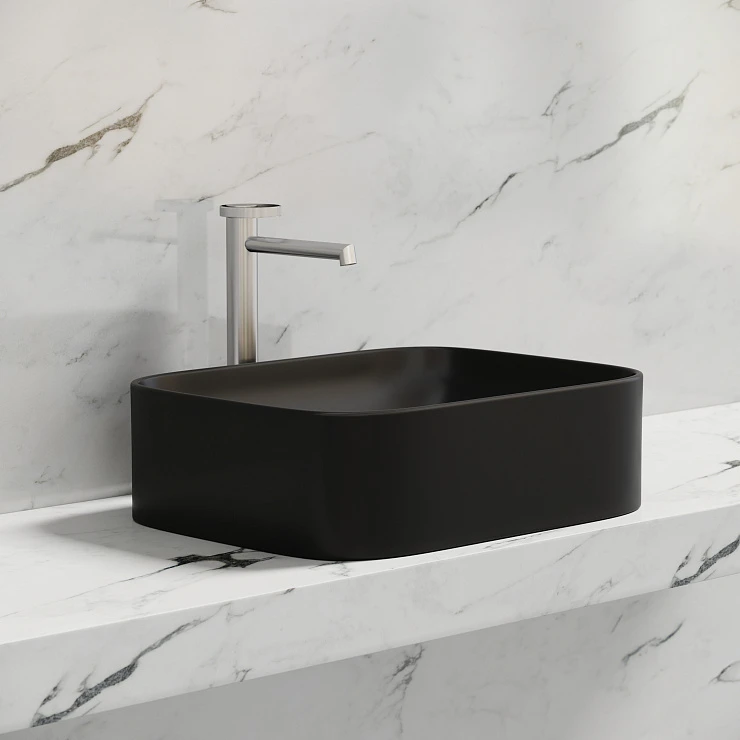 Раковина накладная Ceramica nova Element 505*380*150мм CN6052MB черная матовая