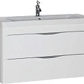 Тумба с раковиной Aquanet Орлеан 105 213059 белая