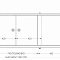 Экран Aquanet Kupe 179см 00273302 белый