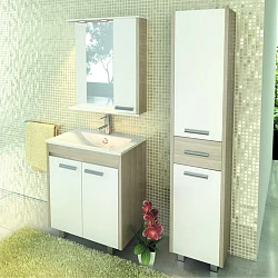 Тумба с раковиной Comforty Тулуза 75 00003132328CF сосна лоредо