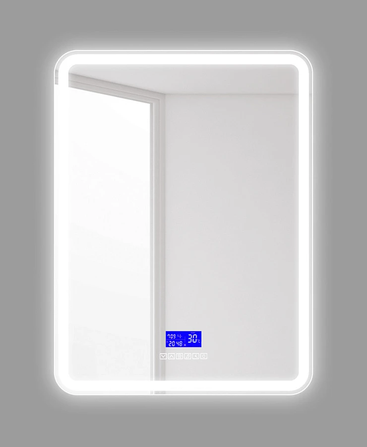 Зеркало BelBagno 60 SPC-MAR-600-800-LED-TCH-RAD с подсветкой, bluetooth, термометром и радио