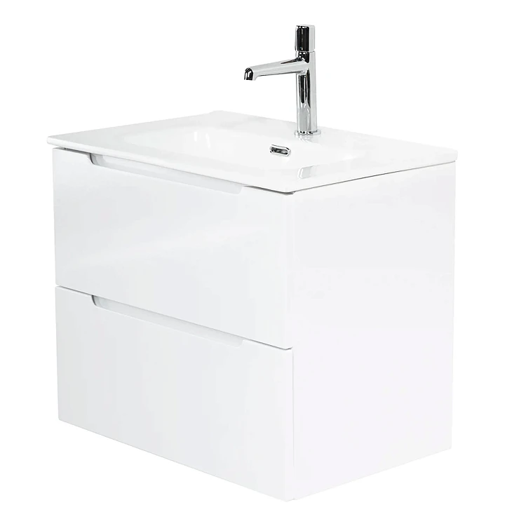 Тумба под раковину BelBagno Etna 50 ETNA39-500/390-2C-SO-BL-P белая глянцевая