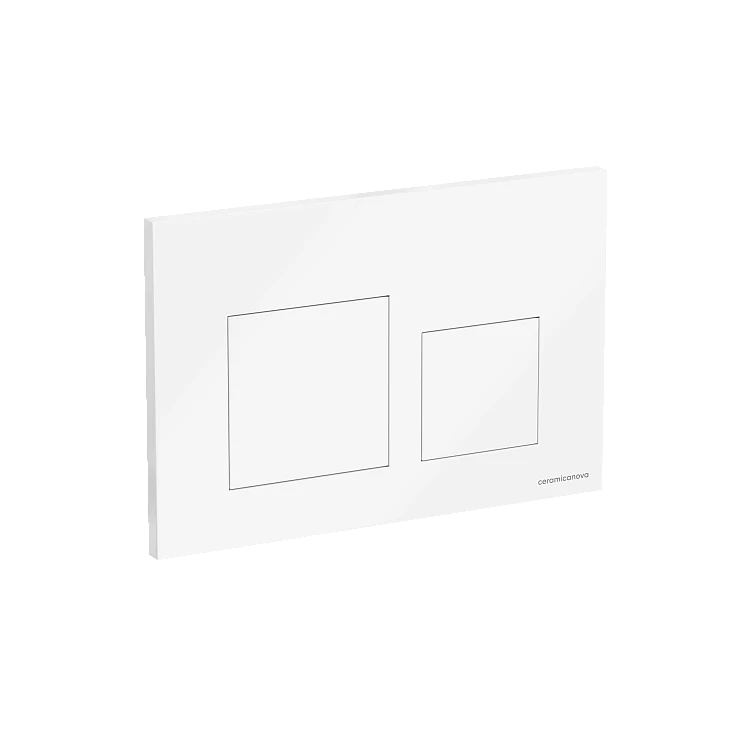Кнопка смыва Ceramica Nova Balance Square CN12-002W белая глянцевая