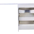 Тумба с раковиной Style Line Даллас 100 напольная, левая, белый глянец