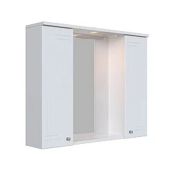 Зеркальный шкаф подвесной SanStar Июнь 80 для ванной комнаты белый