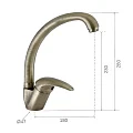 Смеситель для кухни Remer RR K423VO бронза