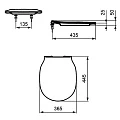 Крышка-сиденье Ideal Standard Connect Air E036501 белая