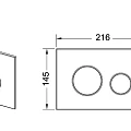 Система инсталляции для унитазов TECE Loop K440920 4в1 с кнопкой белая глянцевая