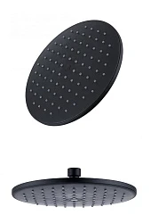 Верхний душ Bravat Built-in P70253BW-ENG черный матовый