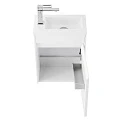 Тумба под раковину BelBagno Pietra Mini 40 R PIETRA MINI-400-1A-SO-BL-R белая глянцевая