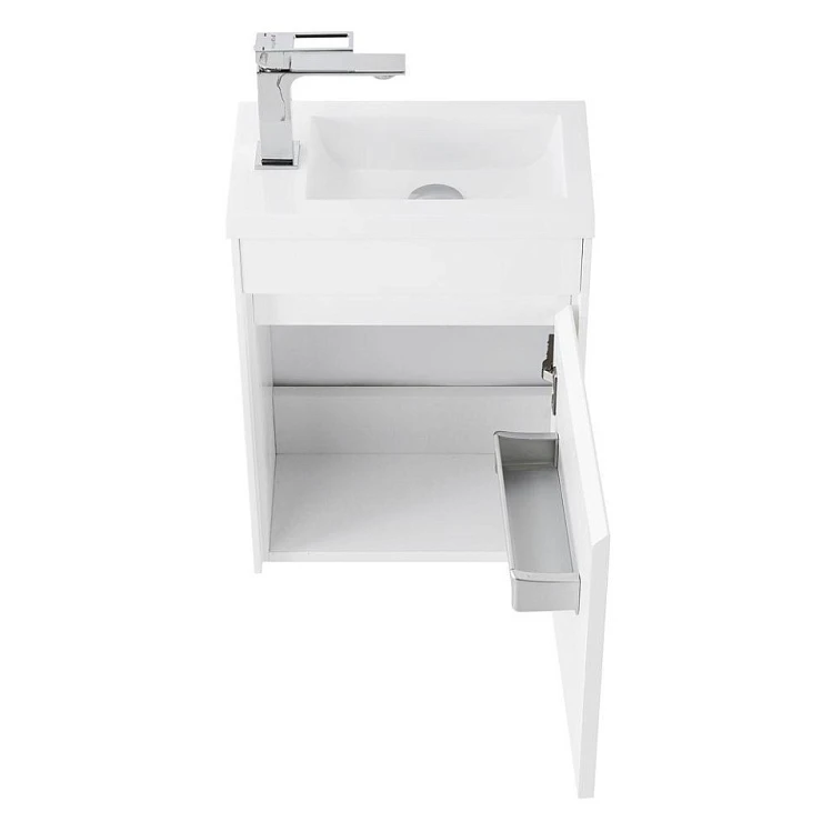 Тумба под раковину BelBagno Pietra Mini 40 R PIETRA MINI-400-1A-SO-BL-R белая глянцевая