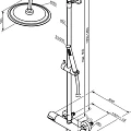 Душевая стойка Damixa Scandinavian Pure 936810300 черная матовая