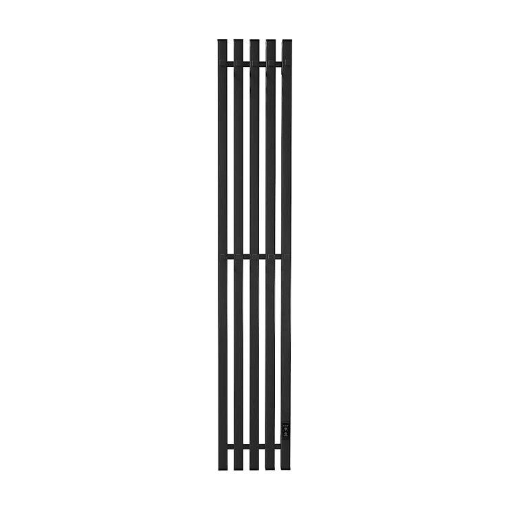 Полотенцесушитель электрический Маргроид Inaro 5,80x6x24 см, профильный, 4 секции, черный матовый