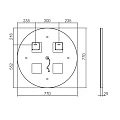 Зеркало Vincea 77 VLM-2G770 с подсветкой
