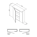 Зеркало-шкаф AM.PM Spirit 2.0 M70AMCR0601WG белый глянец