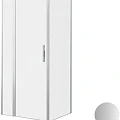 Душевой уголок Allen Brau Priority 90x80см 3.31026.BA+3.31041.BA профиль серебро, стекло прозрачное