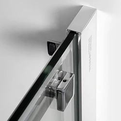 Душевая дверь в нишу Wasserkraft Alme 120см 15R05 профиль хром, стекло прозрачное