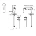 Смеситель для раковины Bravat F1410445BW-RUS черный матовый