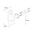 Дозатор Fixsen Luksor FX-71612B черный / золото