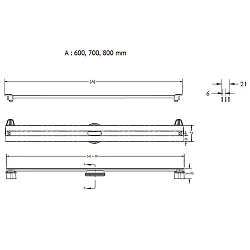 Душевой лоток Berges Super Slim 60 095152 черный матовый