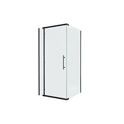 Душевой уголок Bravat Blackline 90x90см BS090.3113A профиль черный, стекло прозрачное