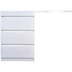 Тумба под раковину Style Line Даллас 130 СС-00000558 белый глянец