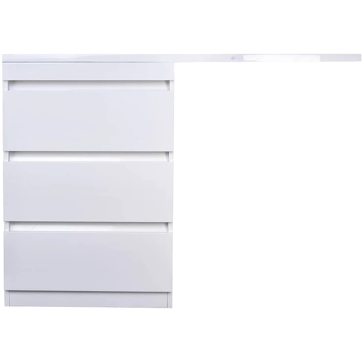 Тумба под раковину Style Line Даллас 130 СС-00000558 белый глянец