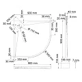 Душевой поддон Wasserkraft Alme 90x90см 15T01 белый