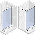 Душевая перегородка Riho Novik Z400 100см G003030120 профиль хром, стекло прозрачное