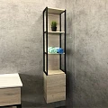 Шкаф-пенал Comforty Мальме 35см 00-00000825CF дуб дымчатый