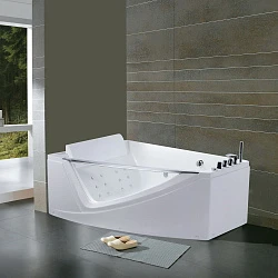 Акриловая ванна Orans OLS-BT65109 L 170x120см 65109L0 с гидромассажем, белая глянцевая