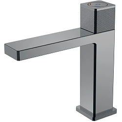 Смеситель для раковины Boheme Quad 159-SGM автоматический, Shine Gun Metal