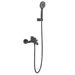 Смеситель для ванны с душем Aquatek Европа AQ1349MB матовый черный