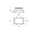 Напольный смеситель для ванны с душем Aquatek Бетта AQ1145MB с внутренней частью, матовый черный