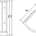 Душевая кабина Niagara Luxe 90x90см NGL-7715GBK профиль золото
