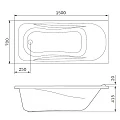 Акриловая ванна AM.PM Sense 150x70 W76A-150-070W-A белая глянцевая