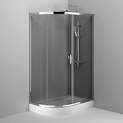 Душевой уголок AM.PM Like 120x80см W83G-302U120CG профиль хром, стекло тонированное