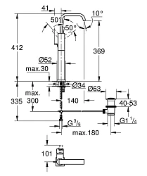 Смеситель для раковины Grohe Allure 32249000 хром