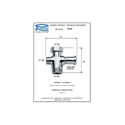 Дивертор Remer RR316AA