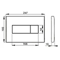 Кнопка смыва AlcaPlast M370 белая глянцевая