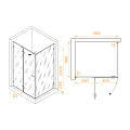 Душевой уголок RGW SV-040 1200x1000 353204020-21 профиль хром, стекло матовое-сатинат