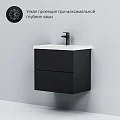 Тумба с раковиной AM.PM Gem 60 черная матовая