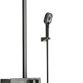 Душевая стойка Vincea Inspire VSFS-3I13TGM с термостатом, вороненая сталь
