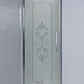 Душевая дверь в нишу Cezares 80см GIUBILEO-80-CP-Cr-L профиль хром, стекло матовое с узором