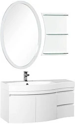 Мебель для ванной Aquanet Опера 115 L белый 2 дверцы 2 ящика