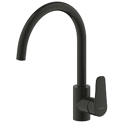 Смеситель для кухни Bravat Source F7173218BW-ENG черный